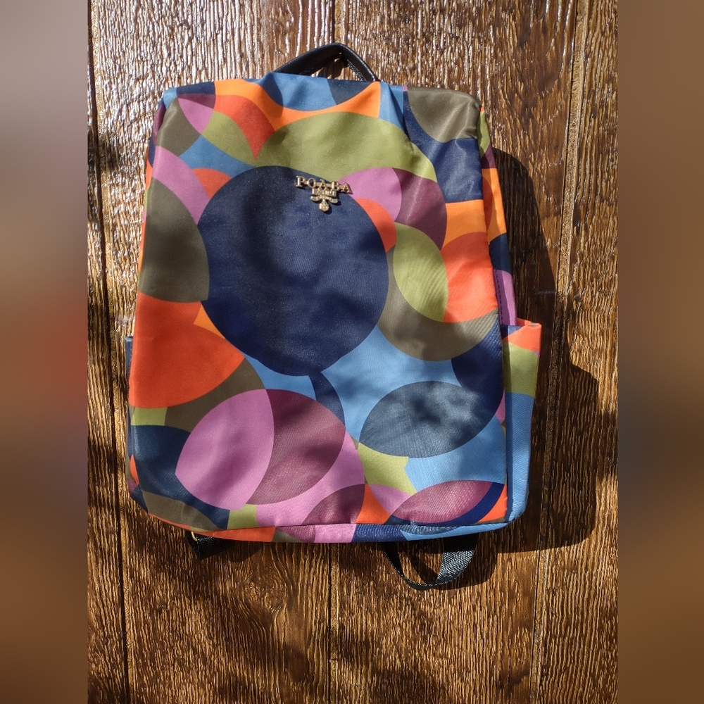 Poaba anti-theft multicolor backpack